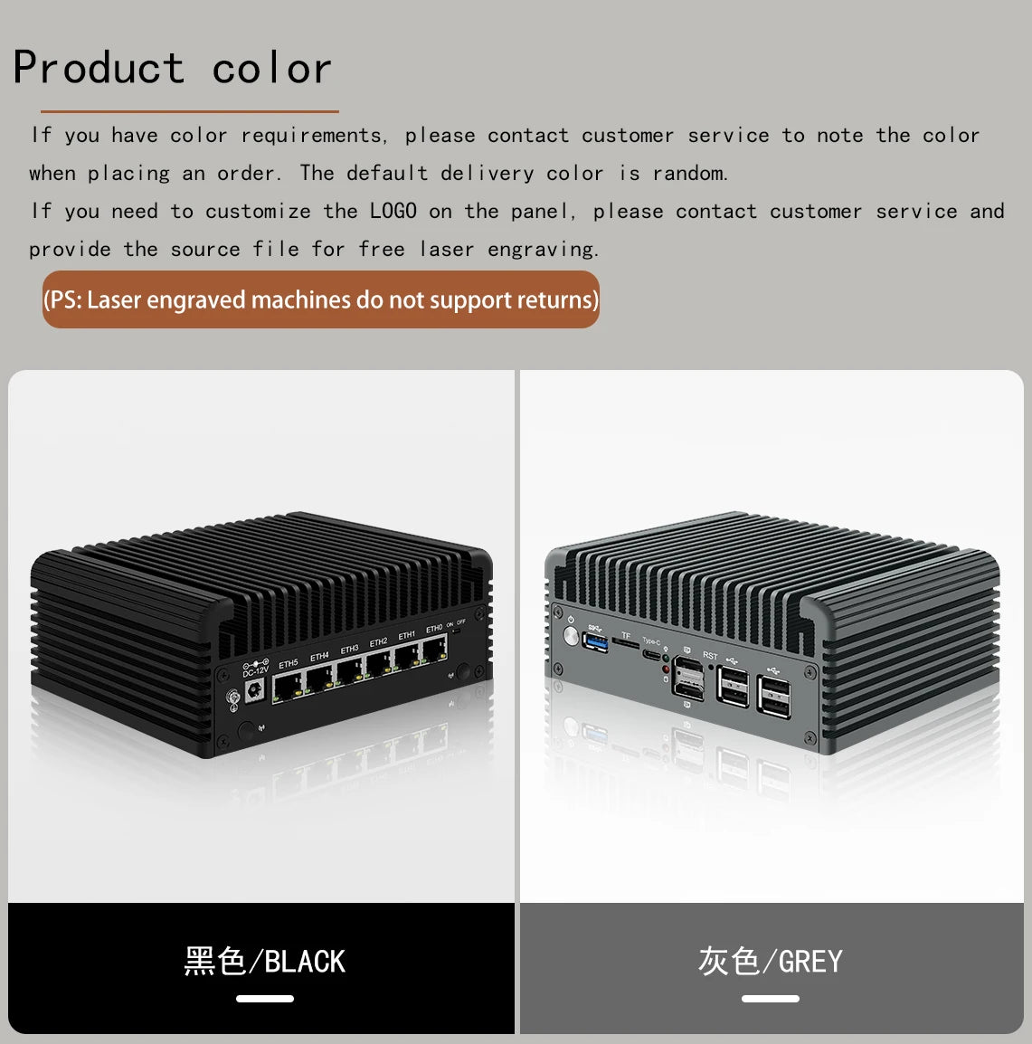 6 LAN 2.5G Firewall Router Intel 3 N355 N200 N150 N97 i226-V Fanless Mini PC DDR5 2xNVMe 1xSATA3.0 2xHD Type-C pfSense OPNsense