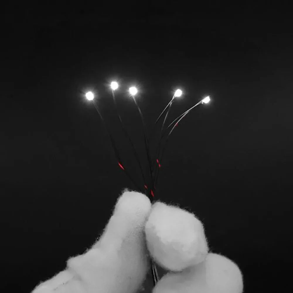 100Pcs/Lot 0402 0603 0805 1206 Led SMD Wire For Model Train HO N OO Scale Red Black Line Pre-soldered Micro Litz Diorama Railway