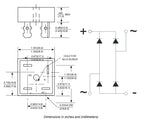 5PCS KBPC1510 KBPC2510 KBPC3510 KBPC5010 15A 25A 35A 50A 1000V 1KV Silicon Square Bridge Rectifier DIP 4Pin