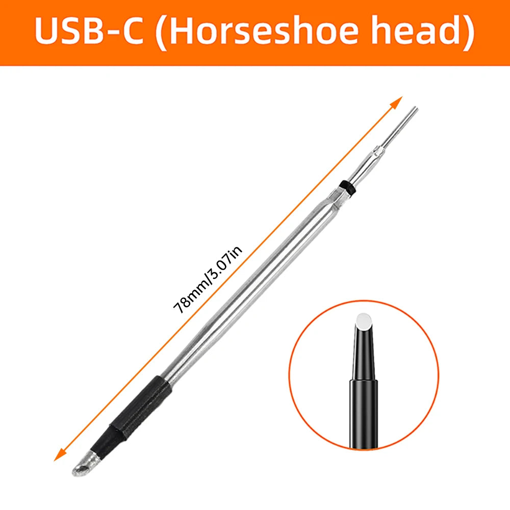 USB Digital Display Soldering Iron Type C Mini Soldering Iron Set 260–420°C with Five Temperature Settings