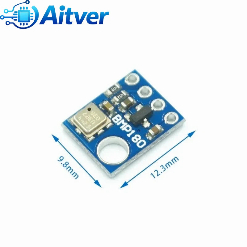 GY‑68 BMP180 High‑Precision Barometric Pressure and Temperature Sensor I2C Digital Module Compatible with BMP085,Arduino,ESP32