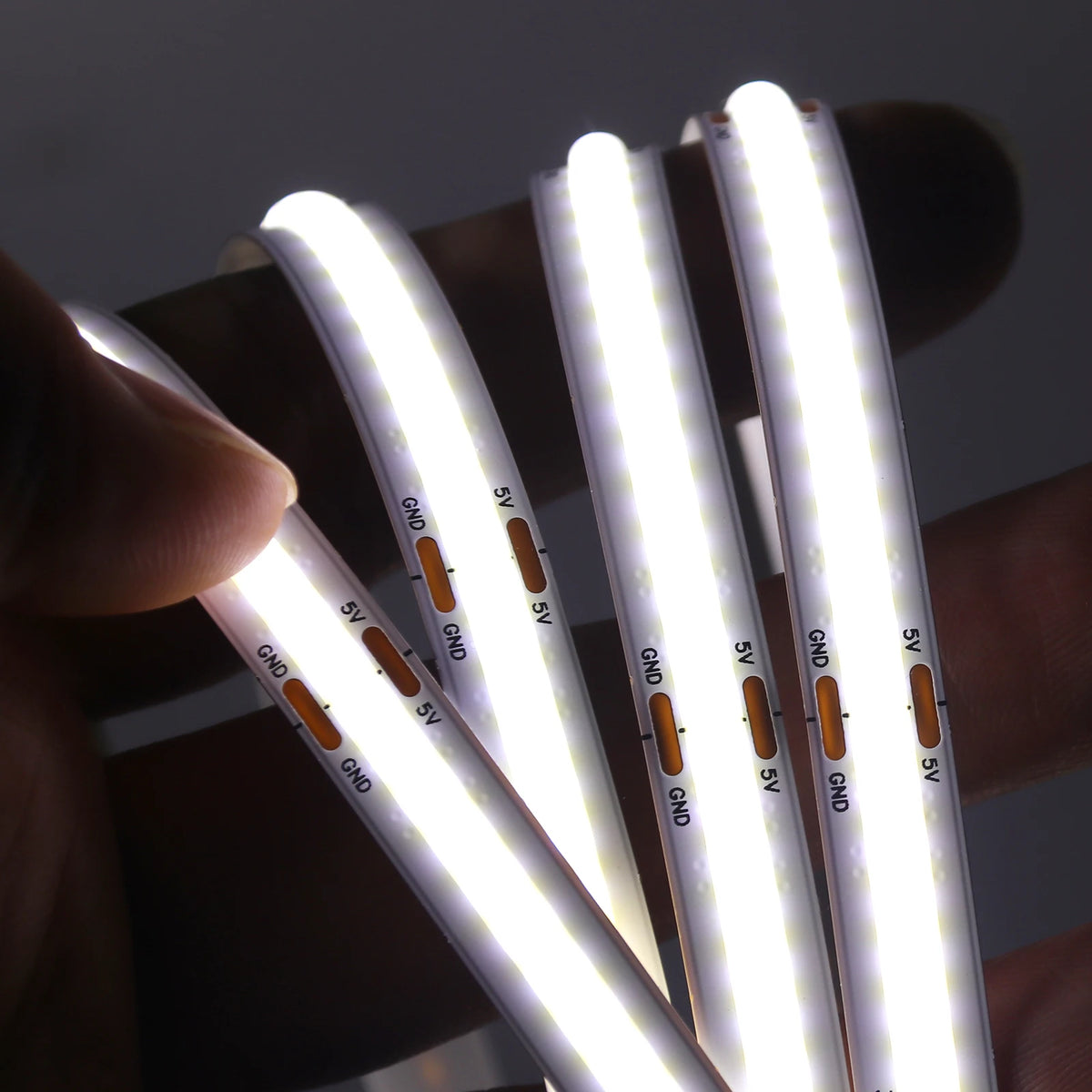 DC 5V USB COB Strip 3MM 5MM 8MM White/Pink/Red/White/Yellow/Ice Blue/Green Flexible Ribbon Rope Home Decor TV Backlight
