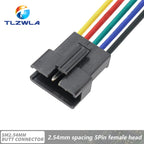 10PCS JST SM 2/3/4/5/6Pins 2.54MM Plug Male to Female Wire Connector cable pigtail Plug LED Connecting line 20cm Long