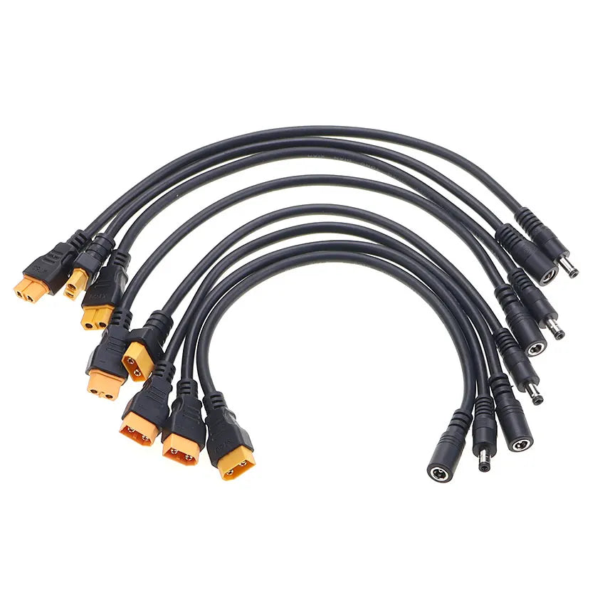 YuXi XT60 Plug Female Male To DC 5.5*2.1mm 5.5*2.5mm Connector Battery Charging Adapter Wire 5521 5525 Power Charger Cable