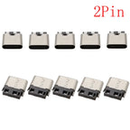 10Pcs USB Connector Type C Female Charging Port Jack 2P/6P/16P/24 Pin Soldering PCB SMD SMT DIY USB-C Socket Adapter