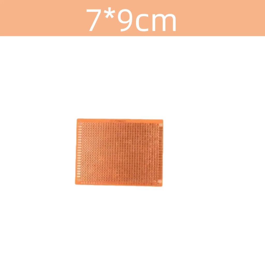 1-10PCS 5*7CM 7x9cm 9x15cm PCB Breadboard Protoboard Single-Sided Universal Printed Circuit Boards 2.54  MM Thick DIY Set Yellow