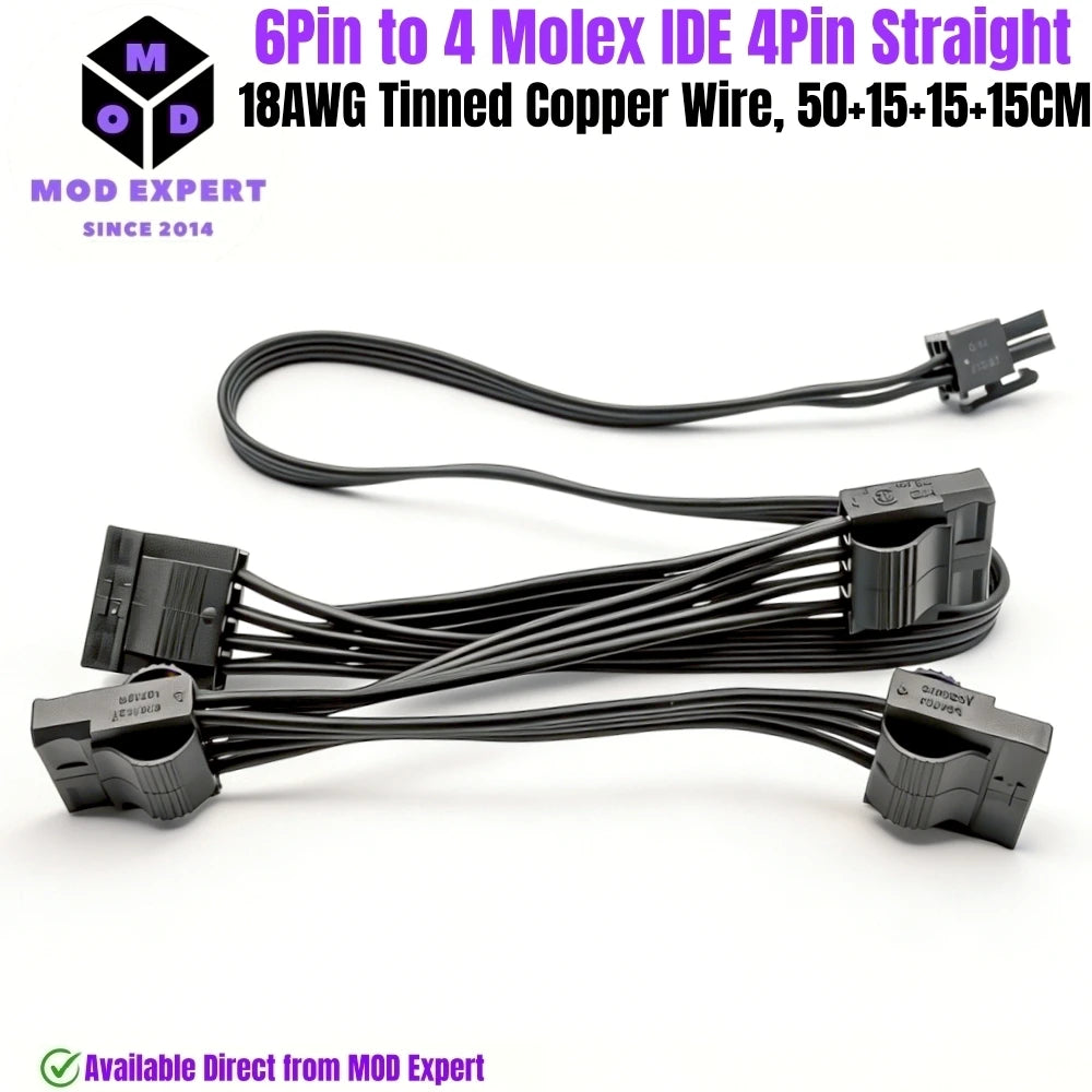 Modular Power Cable for ASUS ROG THOR/STRIX/TUF 750W 850W 1000W 1200W, 1600W PSUs, PCIe 8Pin, CPU 4+4Pin, SATA, Molex IDE, 24Pin