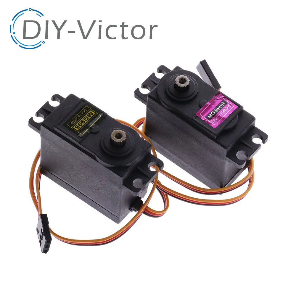 MG995 MG996R Rubber gears Servmotor 180 360 Hoge Snelheid Analoge Servo Motor Voor Model Vliegtuig Rc Auto boot Arduino