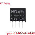 2pcs/1pc DC DC Isolated Power Module 1W Hi-Link B2405S B2412S B2424S 1WR3 24V to 5V 12V 24V Converter Voltage Transformer Module