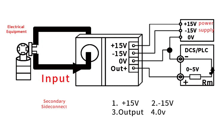 AC DC Current Transducer 0-100A 0-200A 0-300A Hall Current Transmitter Sensor 20mm 4-20mA 0-10V 0-5V RS485 AC DC Current Sensor