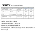 For Honeywell PTM7958SP Thermal Grease Computer Laptop CPU Graphic Card GPU Phase-change Conductive Silicone Paste PTM7950SP