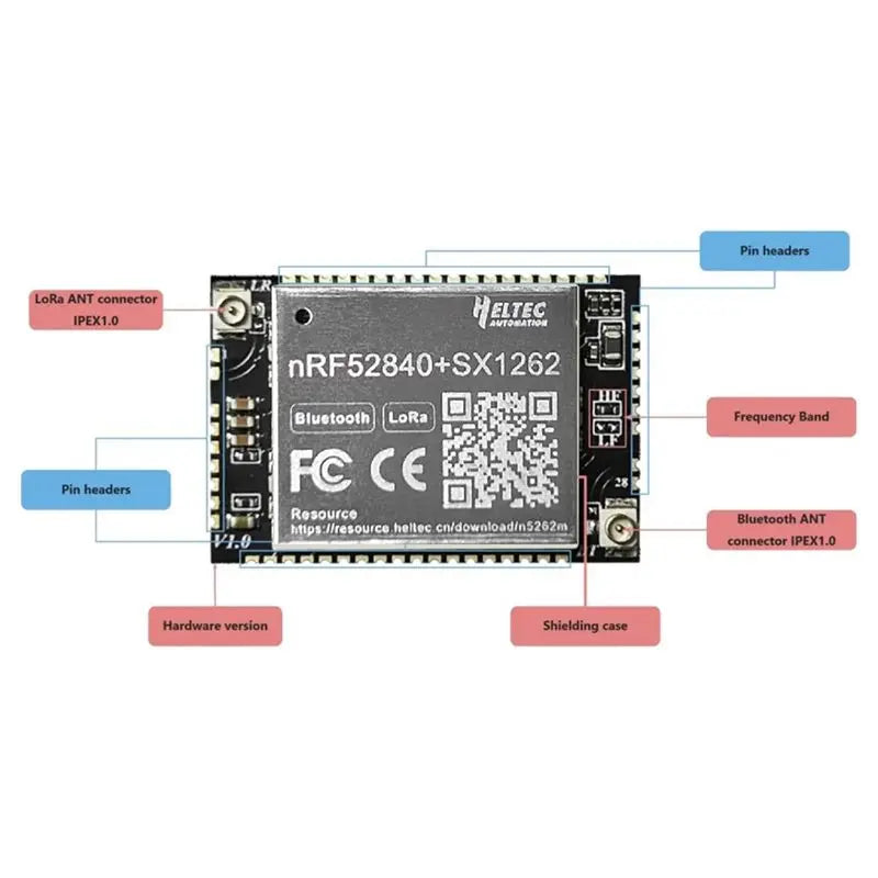 H ELTEC AUTOMATION HT-N5262M Meshtastic Tracker Mesh Node Lorawan NRF52840 SX1262 Lora BLE For Arduino Low Power IOT,