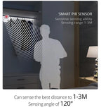 12V PIR Motion Sensor LED Strip Lights Auto On/Off Stair Wardrobe Closet Kitchen Backlight 1M-5M Human Infrared Sensing LED Tape