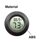 Mini Hygrometer Thermometer Fahrenheit or Celsius Meter Digital LCD Monitor Indoor Room Round Humidity Temperature Gauge