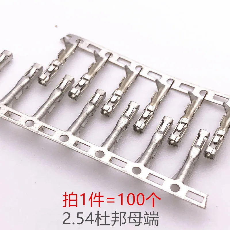 50PCS Dupont Head 2.54mm 2X3P 4P 5P 6P 7P 8P 10P Dupont Plastic Shell Pin Head Connector Jumper Wire Cable Housing Plug Female