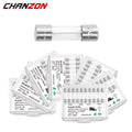 20pcs 5x20 mm Glass Tube Fuse Fast Quick Slow Blow 5X20mm 0.5A 1A 2A 3A 4A 5A 6A 6.3A 8A 10A 12A 15A 250V 125V 12V Cutoff Fusee