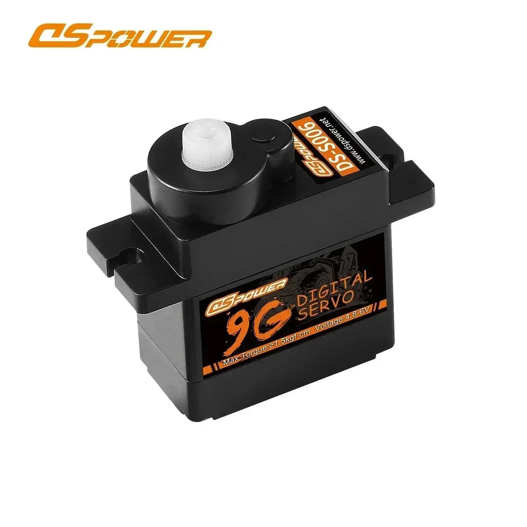 DSpower 9G Digital Waterproof Plastic Gear Servo Core Motor JR Plug for RC Car Truck Robot Model Axial WLtoys K999