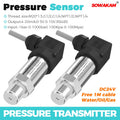Pressure Transmitter Water Oil Gas Sensor 4 20mA 0-5V 10V RS485 Output D24V Positive Negative Vacuum Gauge Pressure Transducer