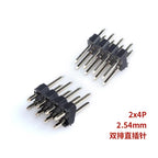 10/20pcs Pcs 2.54mm Double Row Male 2*40P PCB Board Pin Header Connector Strip Pinheader 2/3/4/5/6/8/10/12/20/40Pin For Arduino