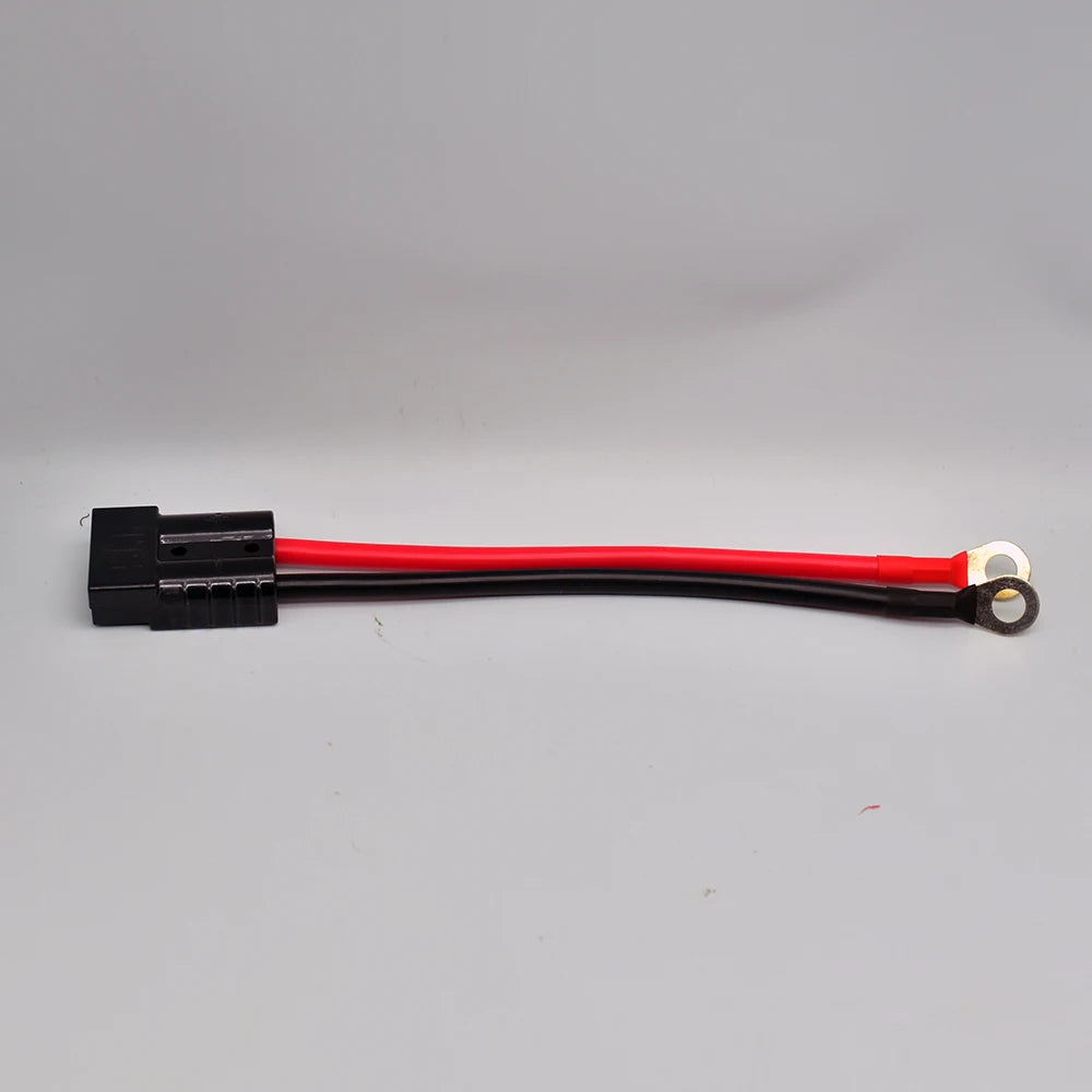 1pcs Double Pole 50A 600V High Current Plug with 8AWG M8 Silicone Cable Electric Forklift Plug Quick Charging Connector