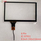 QVK 6.2/7/8/9 Inch GT911 Capacitive Universal Digitizer For Car DVD GPS Navigation Multimedia Touchscreen Panel JR-005-GT911
