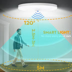 Motion Sensor PIR LED Ceiling Lamp 110V 220V Corridor Bedroom Toilet Light Human Body Induction