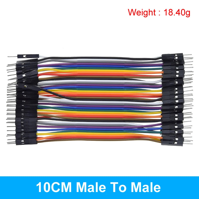 Dupont Line 10cm 15cm 20cm 30cm 40cm Male/ Female to Male / Female Jumper Wire Dupont Cable for Arduino DIY KIT 40Pin 2.54mm