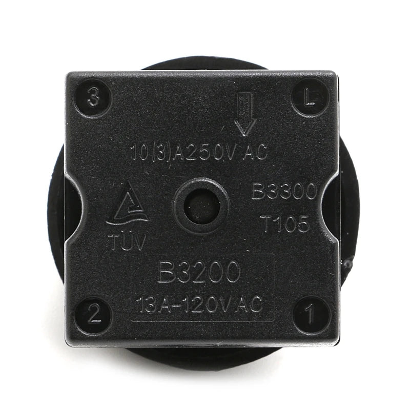OOTDTY 4-Position 3-Speed Fan Selector Rotary Switch Governor with Knob 13AMP 120V-250V