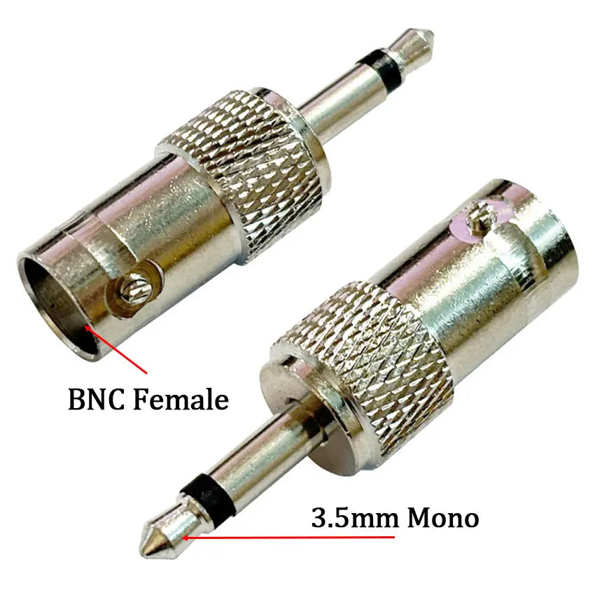 1/5/10PCS High-quality Q9 BNC Connector Socket BNC Female to 3.5mm Mono 1/8" Male RF Coaxial Adapter Connectors