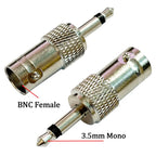 1/5/10PCS High-quality Q9 BNC Connector Socket BNC Female to 3.5mm Mono 1/8" Male RF Coaxial Adapter Connectors