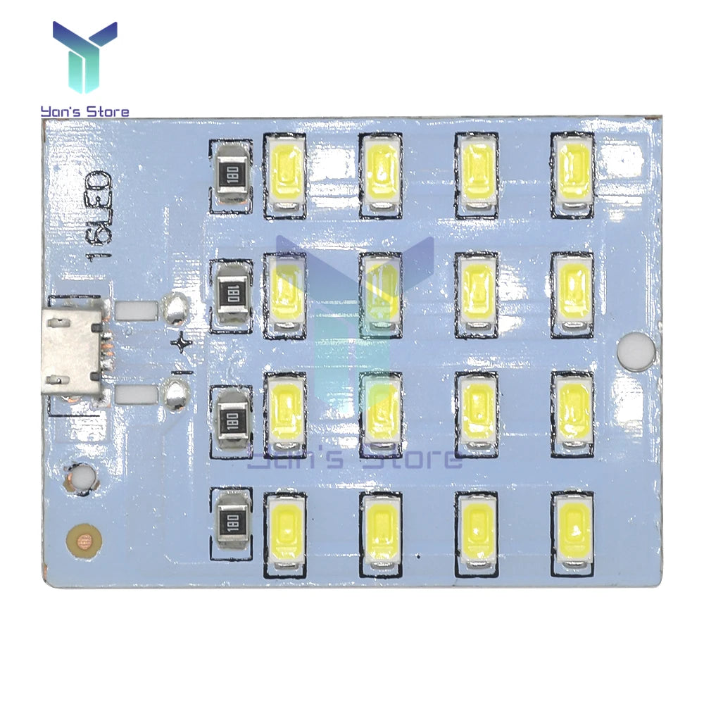 Mirco USB 5730 LED Lighting Panel USB Mobile Light Emergency Light Night Light White 5730 SMD 5V 430ma~470ma DIY Desk Lamp