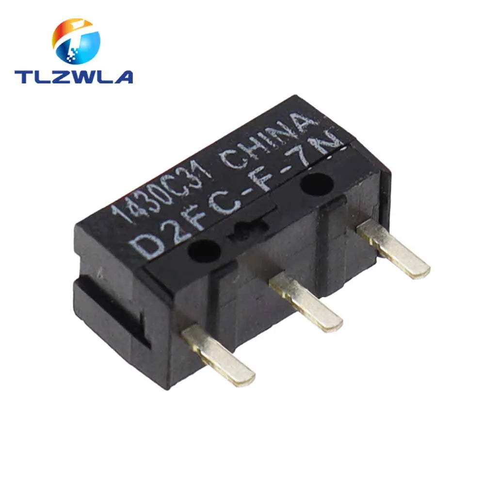 10PCS New Authentic For 5Million times Mouse Micro Switch D2FC-F-7N Mouse Button Fretting D2FC-E-7N D2FC