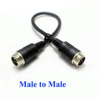1Pcs M12 4Pin Aviation Male to Male /Female  Female to Female Extension Cable GX12 Adapter for CCTV Camera Security DVR 20CM