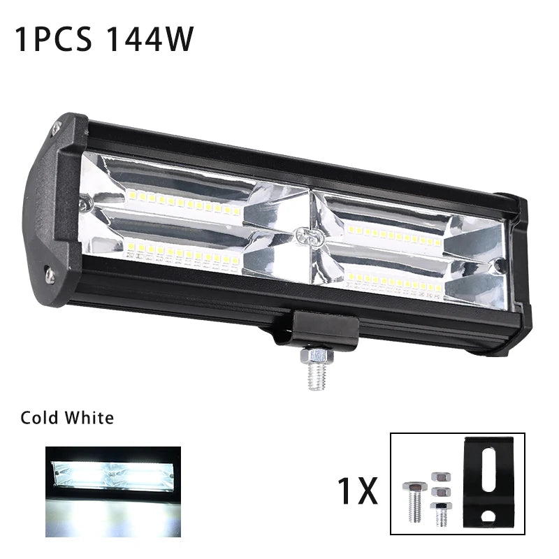Car Work Light LED Offroad 4x4 Spotlights Fog Lamp Diode Headlight SUV ATV Tractor Boat Trucks Excavator Light Bar 12V 24V