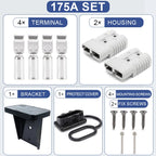 2pcs 50A 120A 175A 2P Quick Plug Forklift Battery Power Connector 600V Car Battery Charging Electrical Cable Wire Connectors