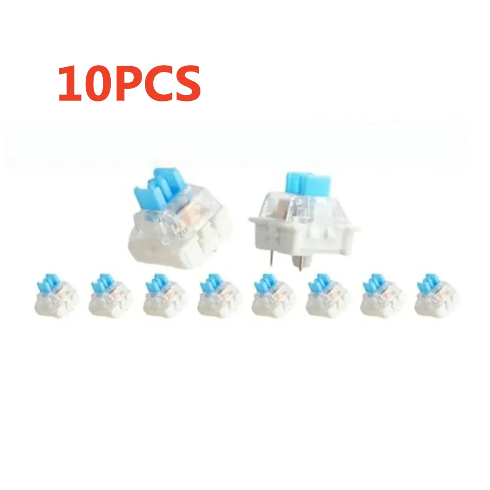 10/50/200pcs Keyboard Switch Keyboard Clicker Key Replacement 3 Pin Tactile Switch Plastic For Replacement Accessories
