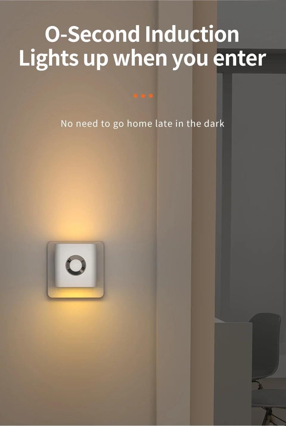 LED Cabinet Light 220V EU Plug in LED Light Lamp Motion Sensor for Stairs Bedside Steps Closet Decor Accent Up/Down Shine 3000K