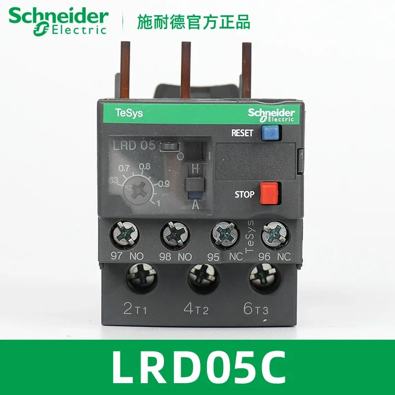 Schneider Electric LRD Series Thermal Overload Relay LAD7B106C Models LRD01/3/5/6/10/12/14/16/21/22/32C for Electrical Contr