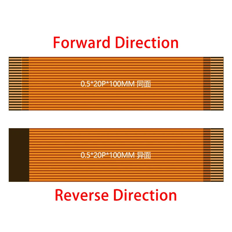 FPC cable 0.5MM pitch· gold finger contact FPC line 6P/8P/10P/12P/14P/16P/20P/24P/26P/28P/30P/32P/40P/50P/60P