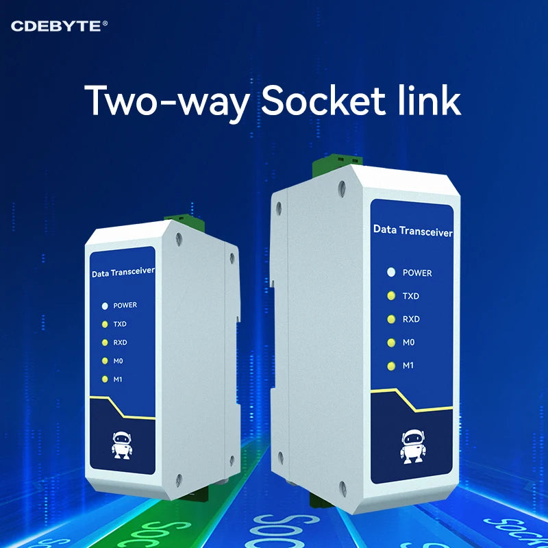 RS485 to Ethernet Serial Server Modbus Gateway TCP/UDP/MQTT/HTTP CDEBYTE NE2-D11A RS485 to RJ45 Two Way Socket
