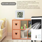 Temperature Gauge Mini LCD Digital Hygrometer: Indoor Room Humidity Meter Sensor Weather Home