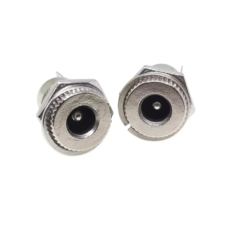 1-10pcs DC099 5.5 mm x 2.1mm DC Power Jack Socket 5.5*2.1 Female Panel Mount Connector 5.5*2.5mm Metal DC-099 Open Hole 11MM