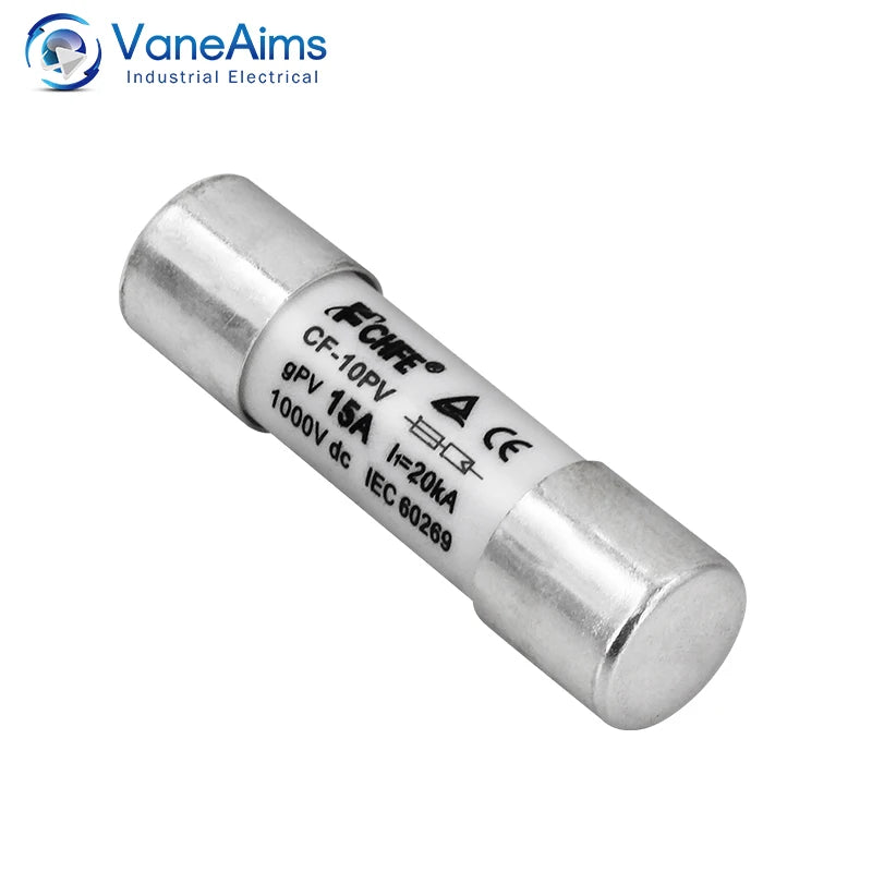 1pcs Solar DC1000V Ceramic PV Fuse 10x38mm 1A 2A 3A 10A 15A 20A 25A 30A High Voltage gPV Fuse for Photovoltaic System Protection