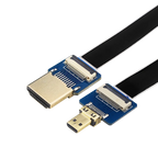 Anti-interference Ribbon FPV HDMI-Compatible Connector Flexible Flat Cable Raspberry Pi 4 Micro Mini HDMI-compatible Orange Pi