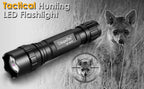 UniqueFire Small IR850nm 940nm Infrared Tactical Hunting LED Flashlight 3 Modes Zoomable Torch for Coyote Hog Predator Varmint