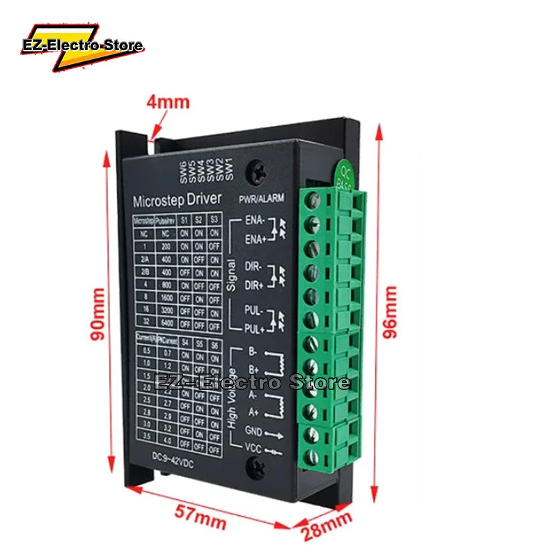 TB6600 DM556 DM542 DM860H Digital Stepper motor driver 2 phase 20-50V DC 1-5.6A for Nema17 Nema23 42 57 Stepper Motor Controller