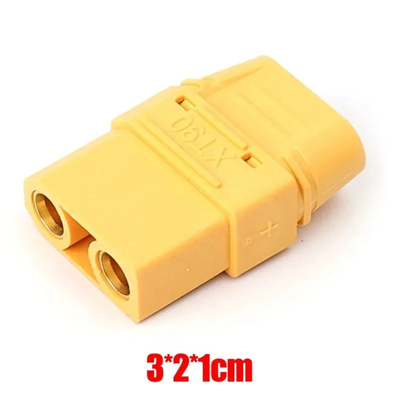 High Current XT90 Male Female Connector with Cover Welding Terminal Connector for Lithium Polymer Battery Model Charge Lead Plug