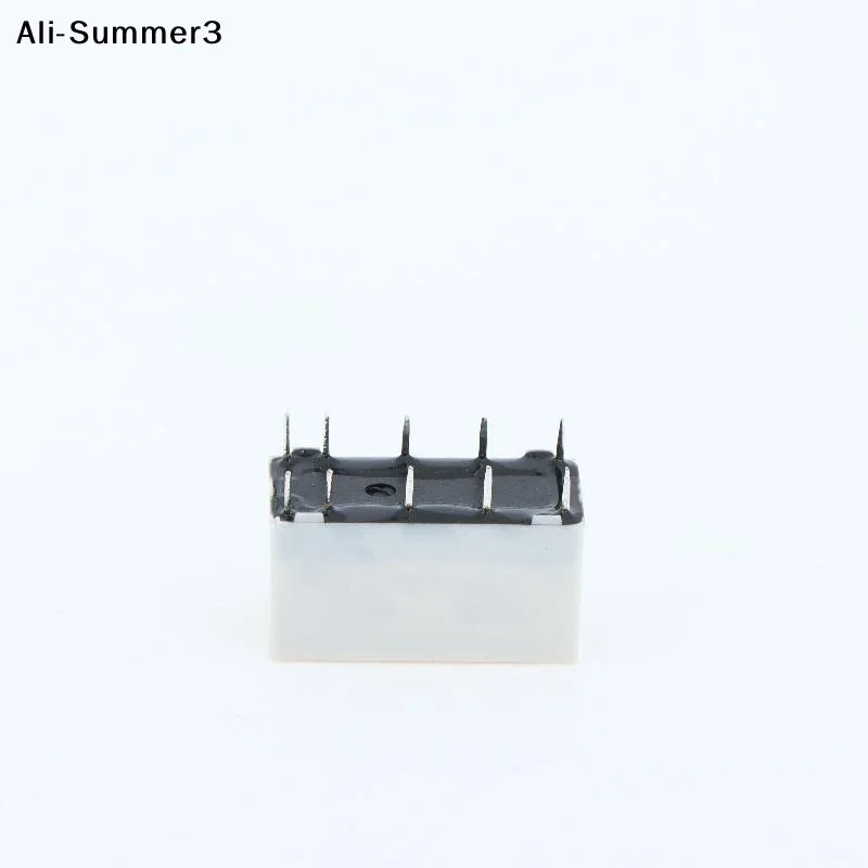【AH】1Pc 12V Coil Bistable Latching Relay DPDT 30VDC 2A 1A 125VAC HFD2-005-S-L2-D Realy High Quality Home Improvement