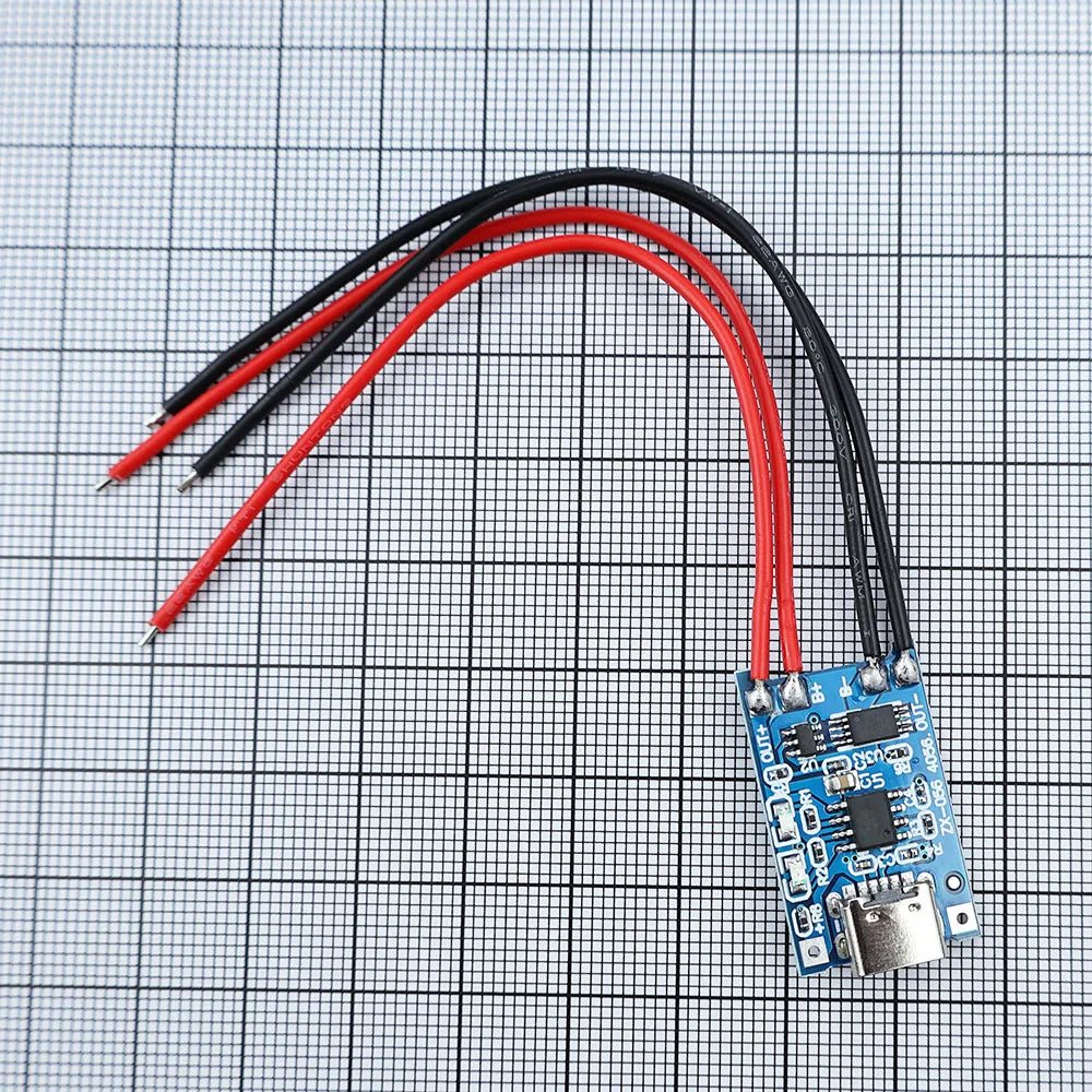 TP4056 1A Lithium Battery Charging Board Module TYPE-C USB Interface Output Charging Protection 2-in-1 With XH2.54 Terminal