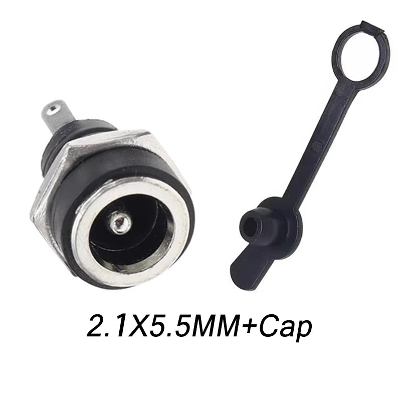 10/50/200Pcs DC-022B DC Power Socket 5.5x2.1/2.5mm Panel Mount Female Jack Socket  DC Connector DC022B
